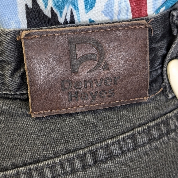 Vintage Denver Hayes Western High Rise Black Jeans | Made in Canada | 27" Waist - Picture 6 of 10